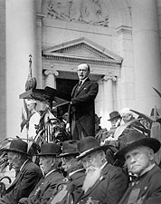 President Calvin Coolidge Giving Speech Photo Print for Sale
