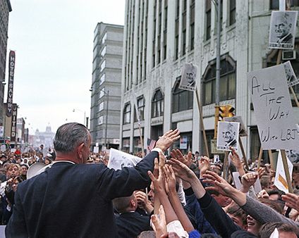 President Lyndon B. Johnson 1964 Campaign Photo Print for Sale