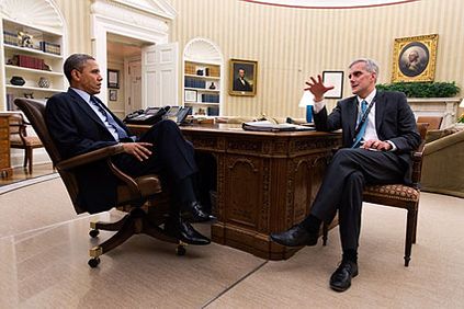 President Obama and Chief of Staff Denis McDonough  Photo Print