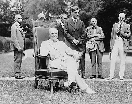 President Warren Harding, White House Lawn Photo Print