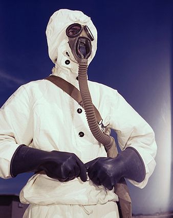Prototype Gas Mask & Protective Gear 1942 Photo Print