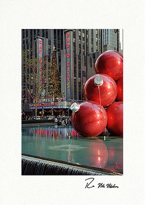 Radio City Christmas, New York City Photo Boxed Greeting Cards