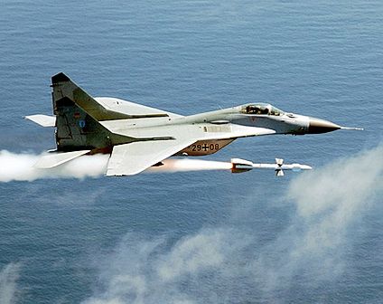 Soviet MiG-29 Fulcrum Fighter Jet Air Force Photo Print
