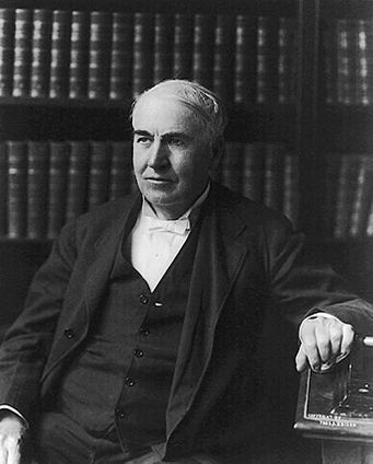 Thomas Edison Half Length Seated Portrait Photo Print