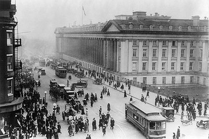 Treasury Building & Hotel Washington, D.C. Photo Print