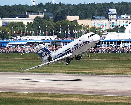 Tu-334 Airliner Taking Off Photo Print