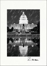U.S. Capitol Snowfall - Washington DC Holiday Cards