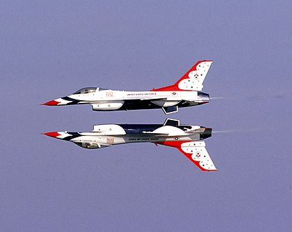 USAF Thunderbirds Mirrored Pass Photo Print