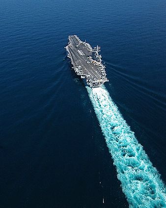 USS Dwight D. Eisenhower in Arabian Sea Photo Print