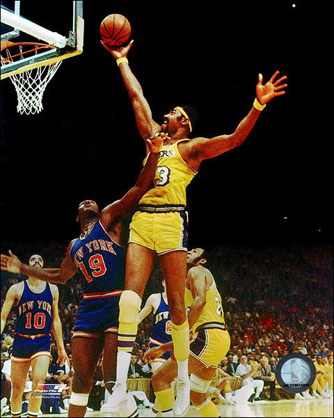 Wilt Chamberlain Dunk Lakers Basketball Photo Print For Sale