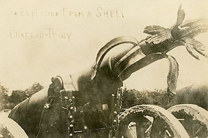 WWI Cannon at Battle of Chteau-Thierry 1918 Photo Print