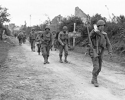WWII American Infantry Soldiers In France Photo Print for Sale