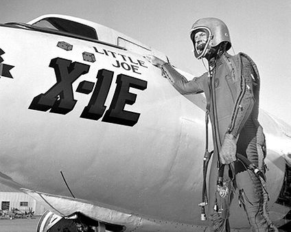 X-1E Rocket Plane w/ Joe Walker Photo Print