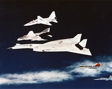 XB-70 Valkyrie Aircraft Formation in Flight Photo Print
