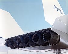 XB-70 / XB-70A Aircraft Engine Nozzles Photo Print for Sale
