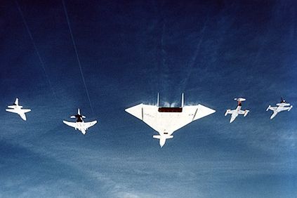 XB-70 / XB-70A Formation w/ Fighter Jet Photo Print