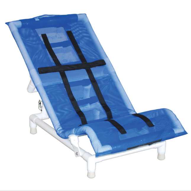 16" Wide Reclining Shower Chair PVC Shower Bath Chair with No Base