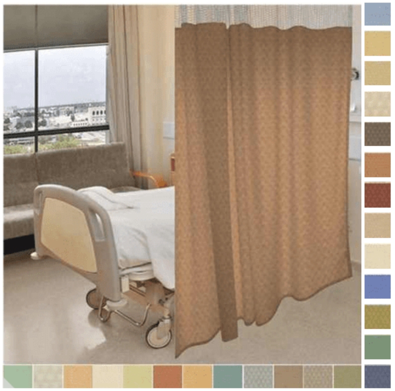 72" Wide by 84" Tall ShadowCube Fabric Hospital Curtain / Cubicle