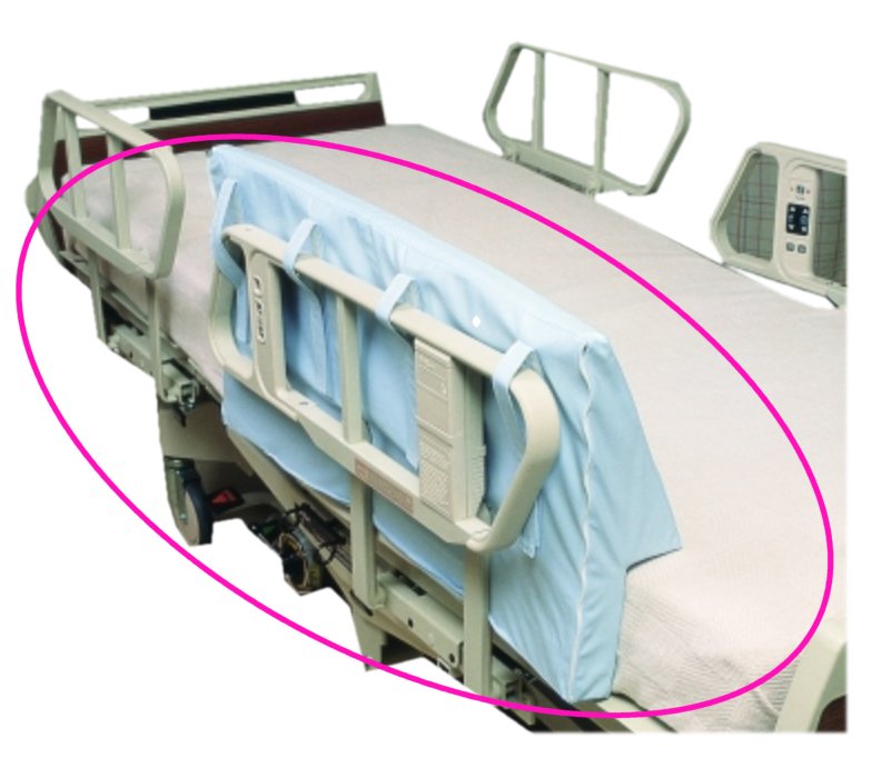 Bed Rail Pads, Side Rail Wedges, 35" x 17" x 2", High Profile