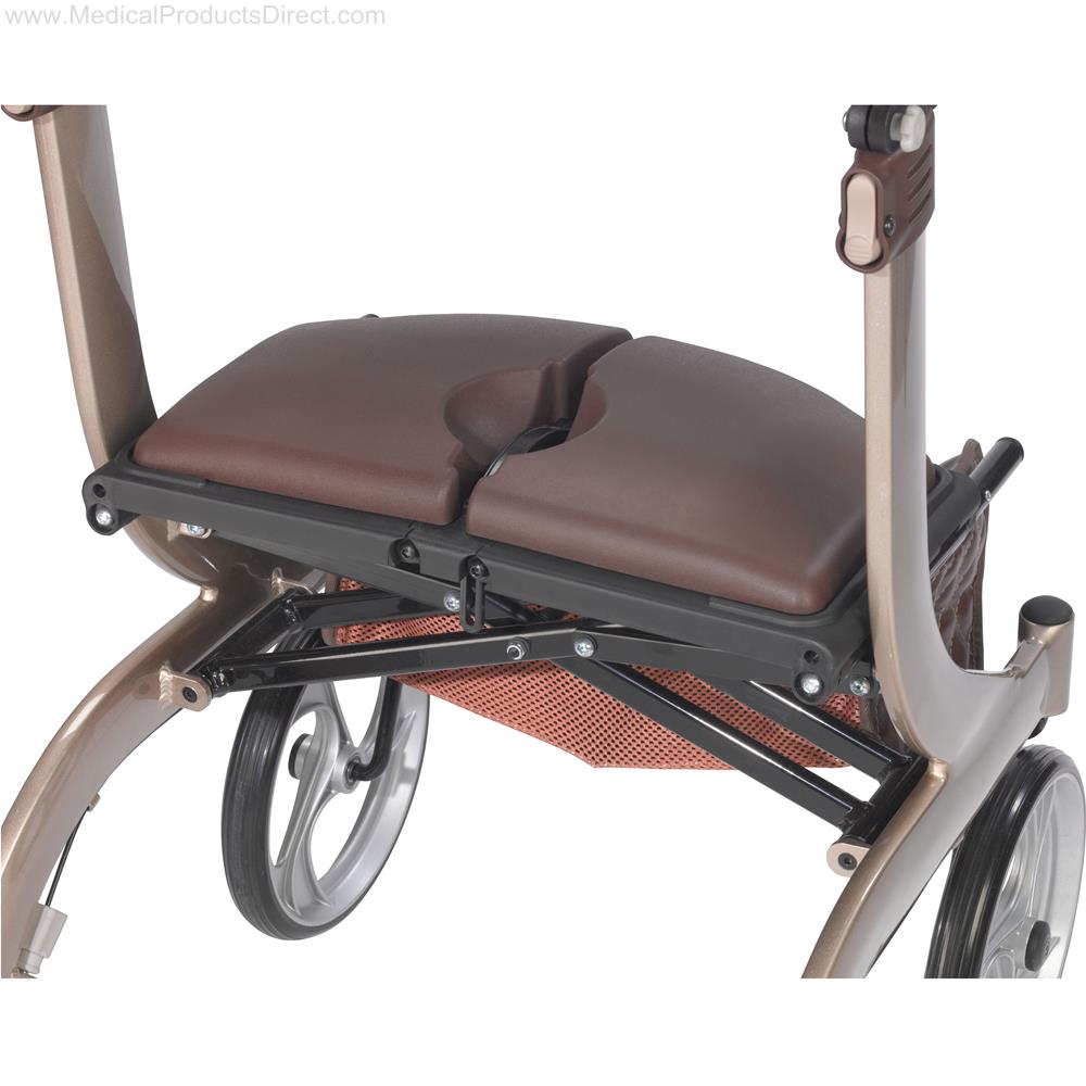 Drive Nitro DLX Euro Style Walker Rollator, Champagne