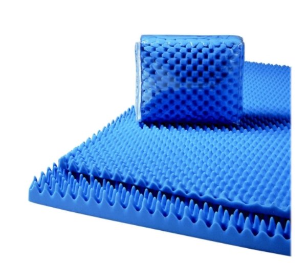 Foam Mattress, Convoluted Mattress Overlay, Bed Pad, 33" x 72" x 2"