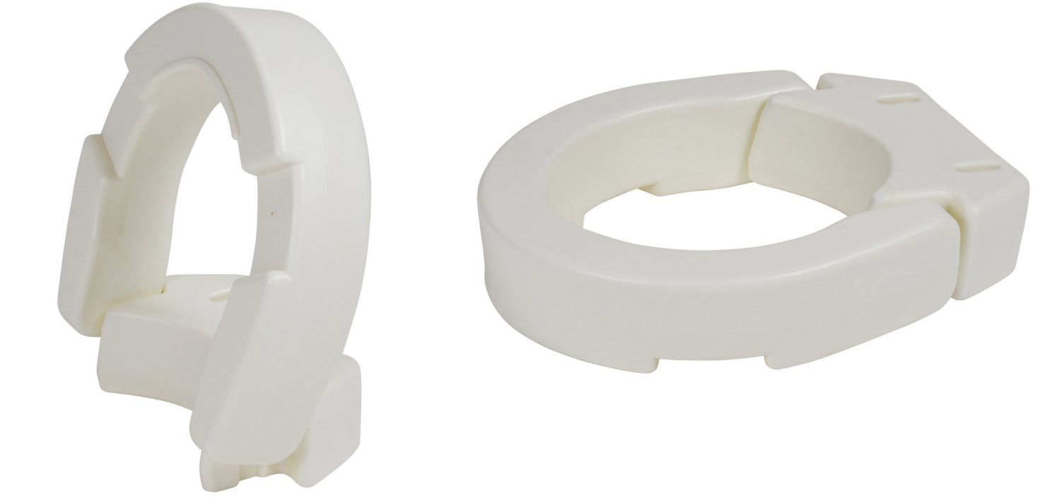 Hinged Toilet Seat Riser Round Bowl