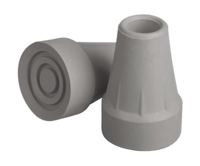 Medline Guardian 7/8" Super Crutch Tip,Gray 8 Pair / Case