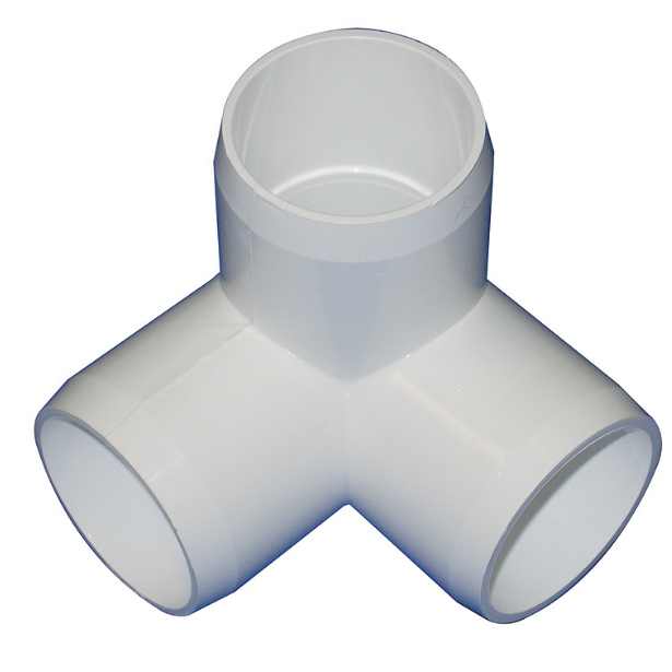 4 Pack of MJM PVC Healthcare Grade Fitting 3 Way