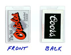 1988 Baltimore Orioles Early Bird Pocket Schedule