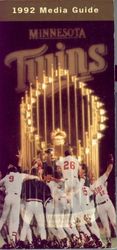 1992 Minnesota Twins Media Guide