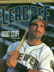 1996 Milwaukee Brewers Game Program, MATT MIESKE cover