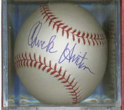 CHUCK HINTON Autographed Baseball