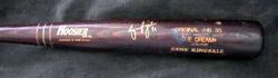 EUGENE KINGSALE Autographed Game USED Bat