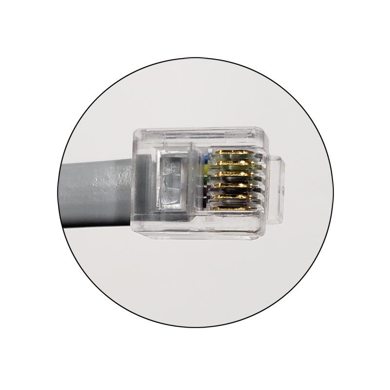 6 Pin Line Cord 7 Ft. (5/pk.)