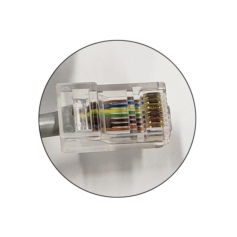 8 Pin Telephone Line Cord 7 Ft. (5/pk.)