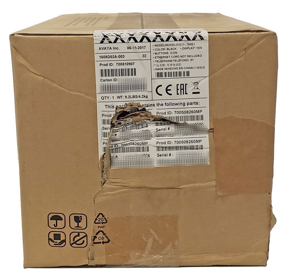Avaya 1608-I IP Phone Global - 4 Pack (700510907) Ugly Box
