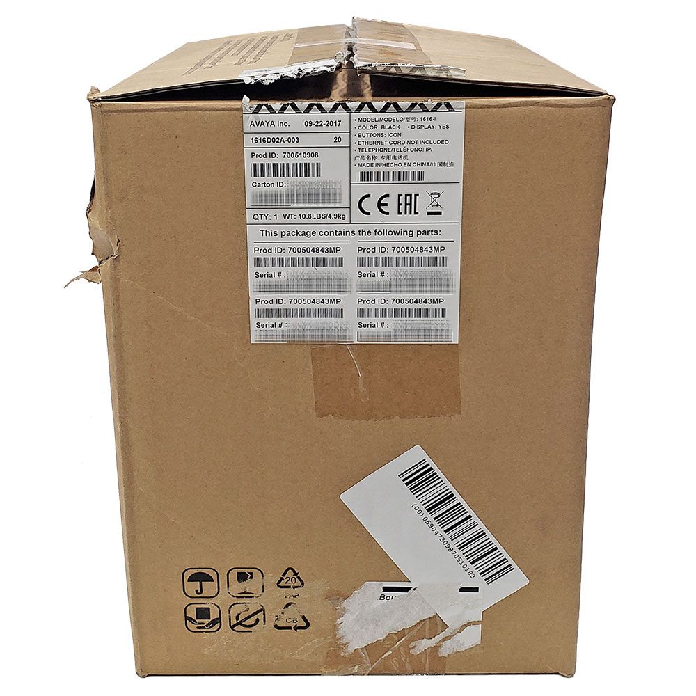 Avaya 1616-I IP Phone Global - 4 Pack (700510908) Ugly Box