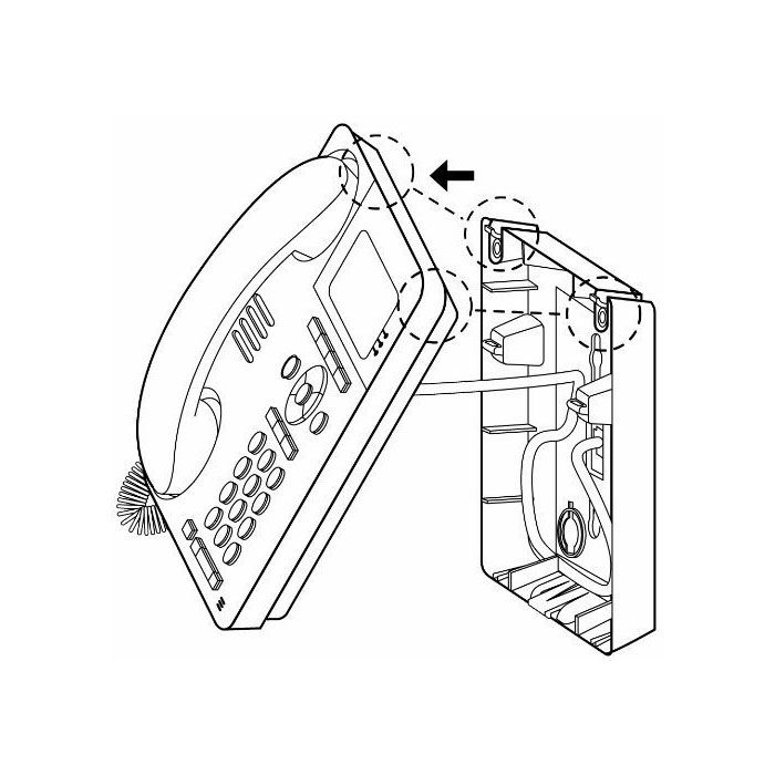 Avaya 9404, 9408, 9504, 9508, 9608, 9611G, 9620 Telephone Wall Mount