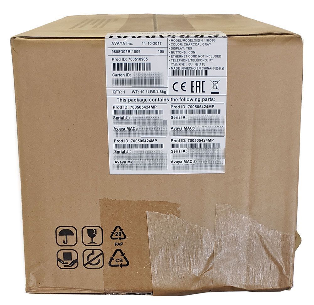Avaya 9608G IP Telephone - 4 Pack (700510905) Ugly Box