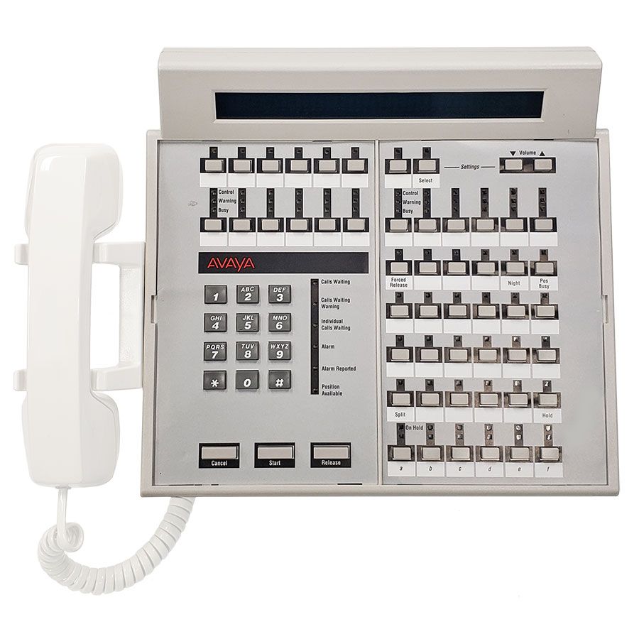 Avaya Callmaster and 302 Console Handset and Cradle Kit - White