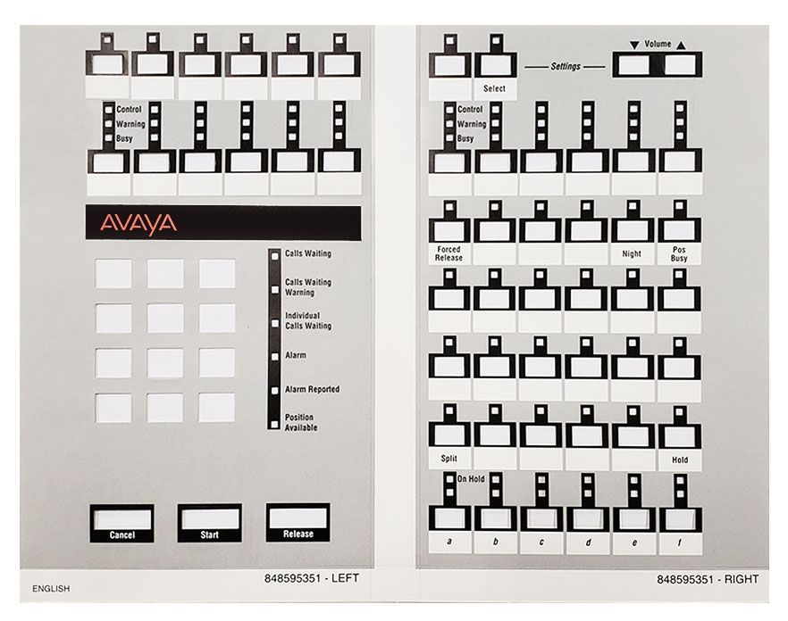 Avaya 302C Attendant Display Console (107797581) Black