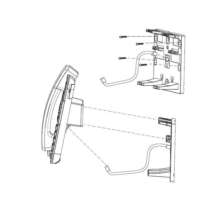 Avaya J139/J159/J169/J179/J189 IP Phone Wall Mount Kit (OEM
