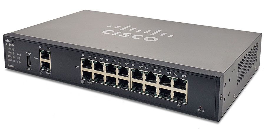 Cisco RV345P Dual WAN Security Router w/PoE (RV345P-K9-NA)