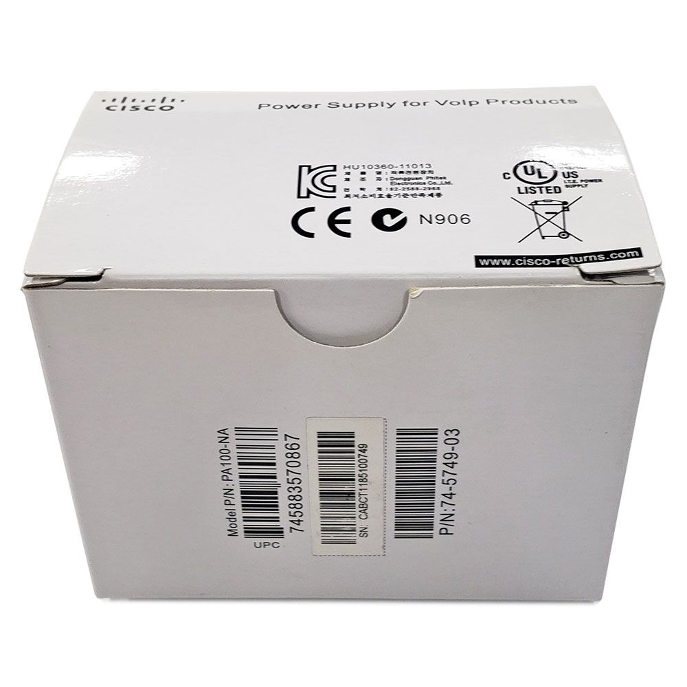 Cisco 5V Power Supply for SPA500, SPA900 (PA100-NA)
