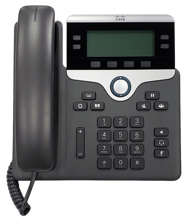 Telefono IP Cisco 7841 CP-7841-K9, 4 Linee, Grigio, PoE, Altoparlante, Audio Wideband, Nuovo