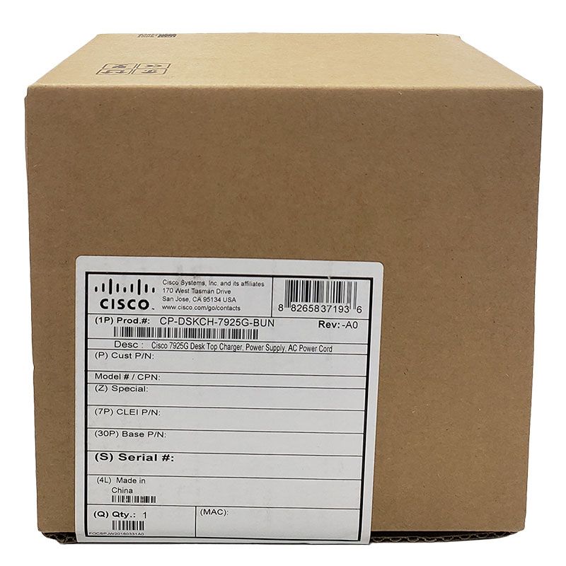 Cisco 7925G/7926G Desktop Charger Bundle (CP-DSKCH-7925G-BUN)