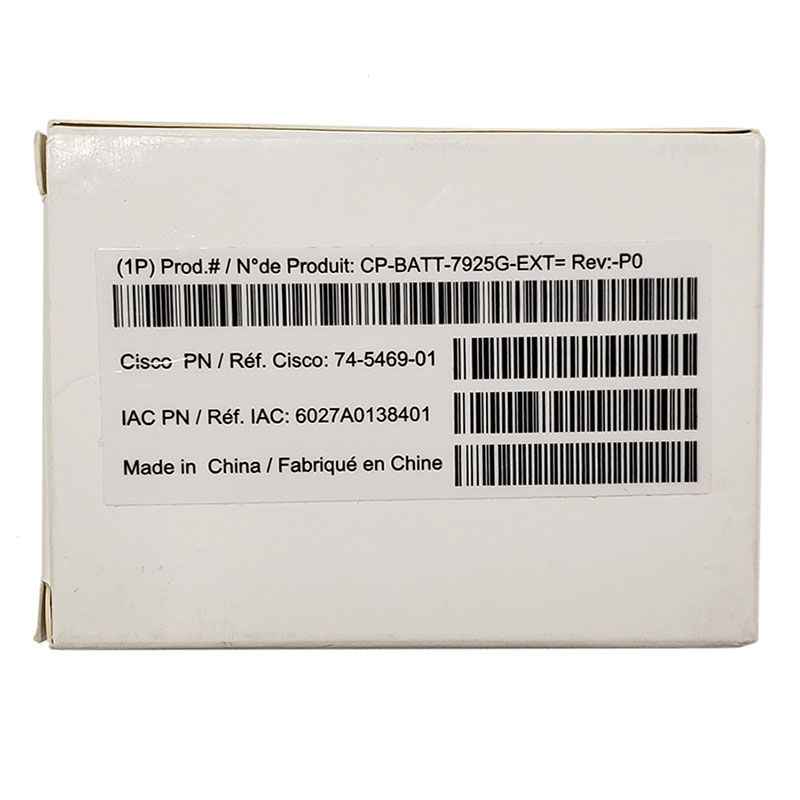 Cisco 7925G and 7926G Extended Battery (CP-BATT-7925G-EXT=)