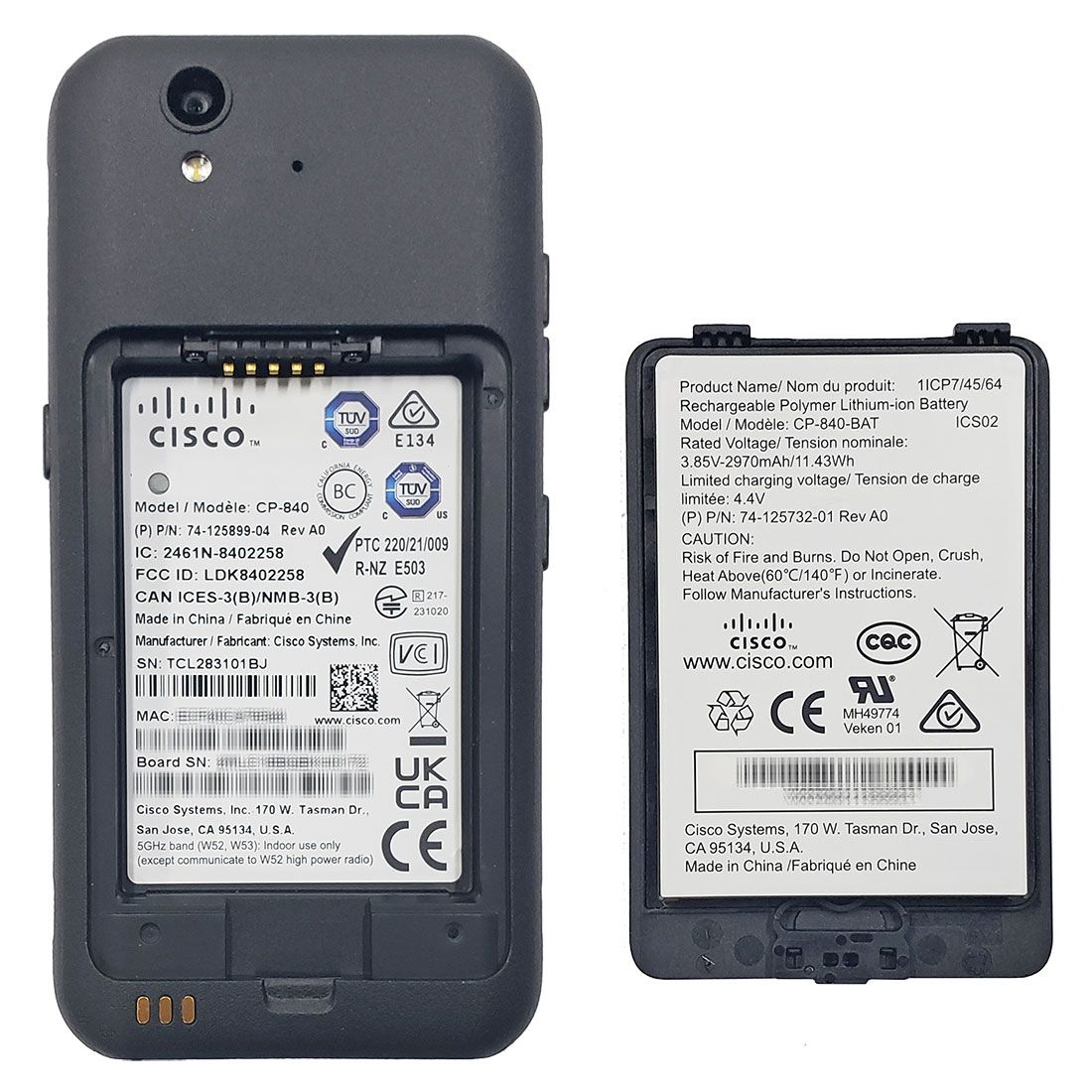 Cisco 840 Wireless IP Phone (CP-840-K9=)