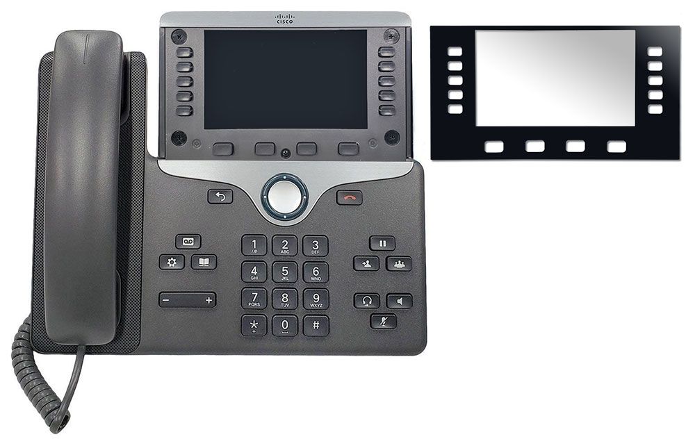 Cisco 8800 Display Faceplate (Bezel w/Lens)