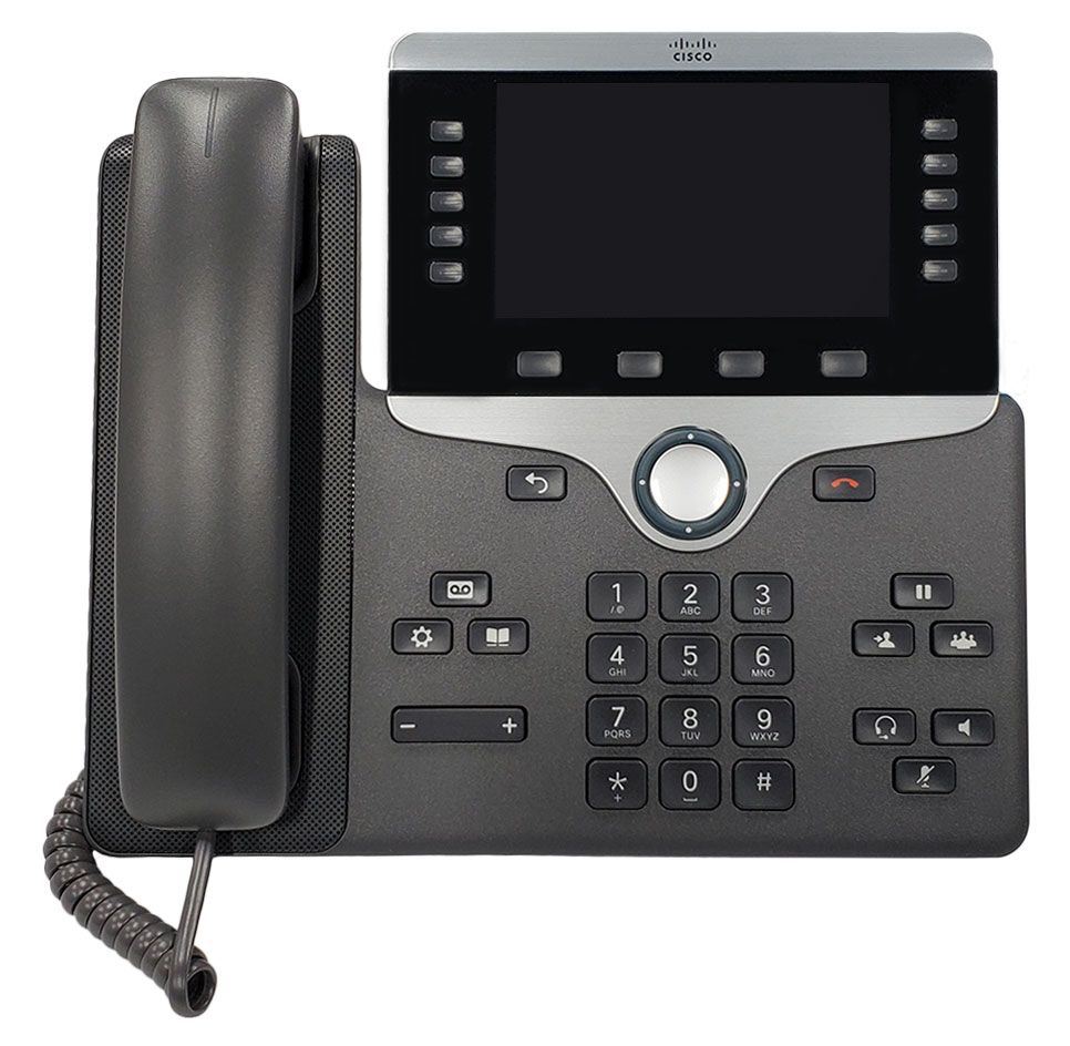 Cisco 8841 IP Phone with Multiplatform Firmware and Power Cube 4 (CP-8841-3PW-NA-K9=)
